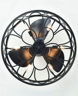 24.4" Sultan Indoor Ceiling Fan with Light Kit and Remote