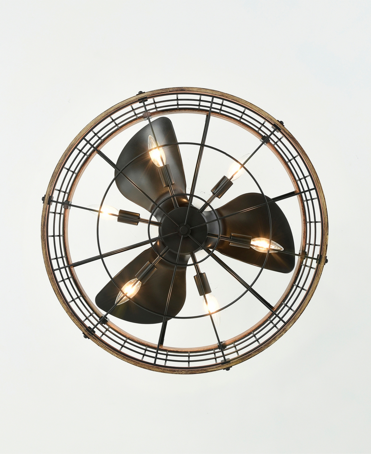 Home Accessories 24.8" Selma Indoor Ceiling Fan With Light Kit And Remote In Black And Brown