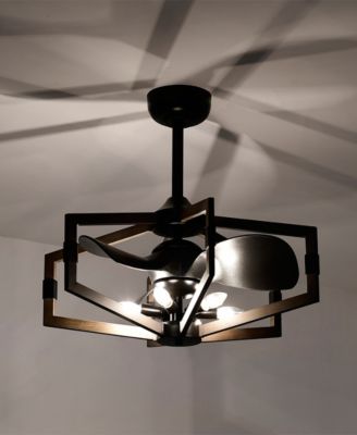 26" Nicklas Indoor Ceiling Fan with Light Kit and Remote