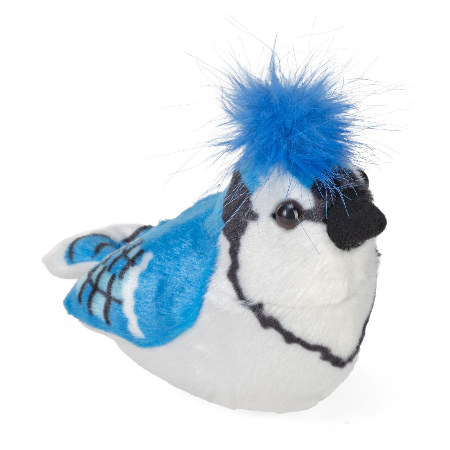 Детская мягкая игрушка Wild Republic Audubon Birds Blue Jay Plush with Authentic Bird Sound, Stuffed Animal, Bird Toys for Kids and Birders, 5 Inches — фото 1