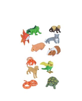 Nature Tube Pets Figurines, 12 Pieces