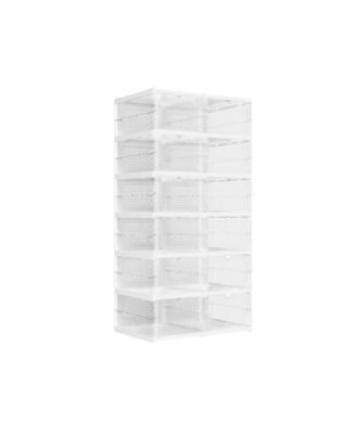 Stackable Shoe Boxes for Efficient and Customizable Footwear Storage Solutions