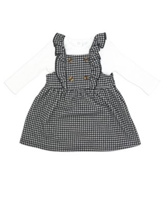 Baby Girls Bodysuit and Houndstooth Jumper, 2-Piece Set
