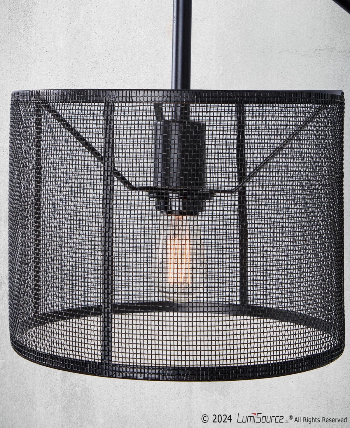 Lumisource Mod Mesh 27" Contemporary Table Lamp, Set Of 2 In Black