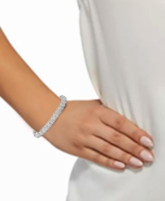 Diamond Heart Link Bracelet (1 ct. t.w.) in Sterling Silver