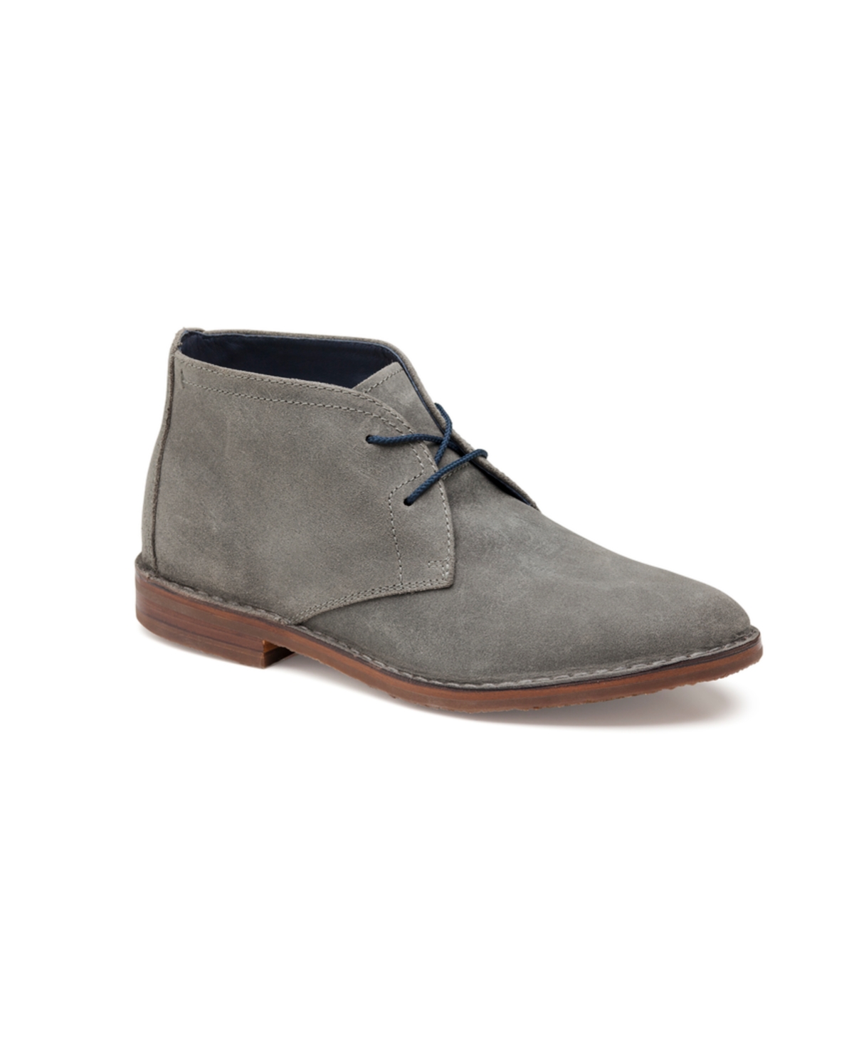 Johnston & Murphy Men's Gregory Chukka Boot In Dark Gray English Waxed
