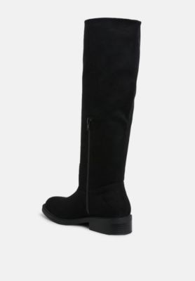 Womens Chiru Round Toe Microfiber Calf Boots