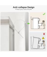 Dresser For Bedroom With 6 Drawers, Wood Drawer Dresser Chest Of Drawers For Closet, Living Room, Hallway, Nursery, Kids Bedroom(White)