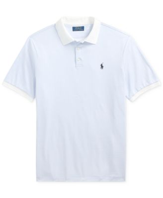 Men's Classic-Fit Print Soft Cotton Polo Shirt