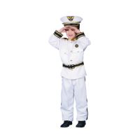 Toddler White Navy Admiral Costume Set