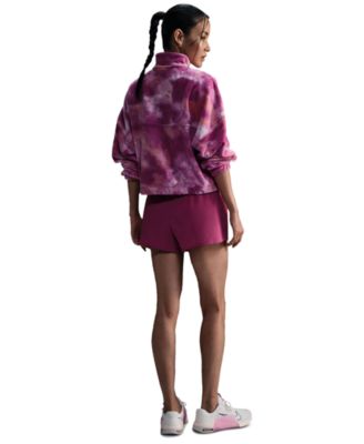 Women's Therma-FIT Oversized 1/2-Zip Fleece Printed Top
