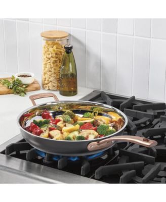 Matte Black Elegance Stainless Steel 12" Skillet