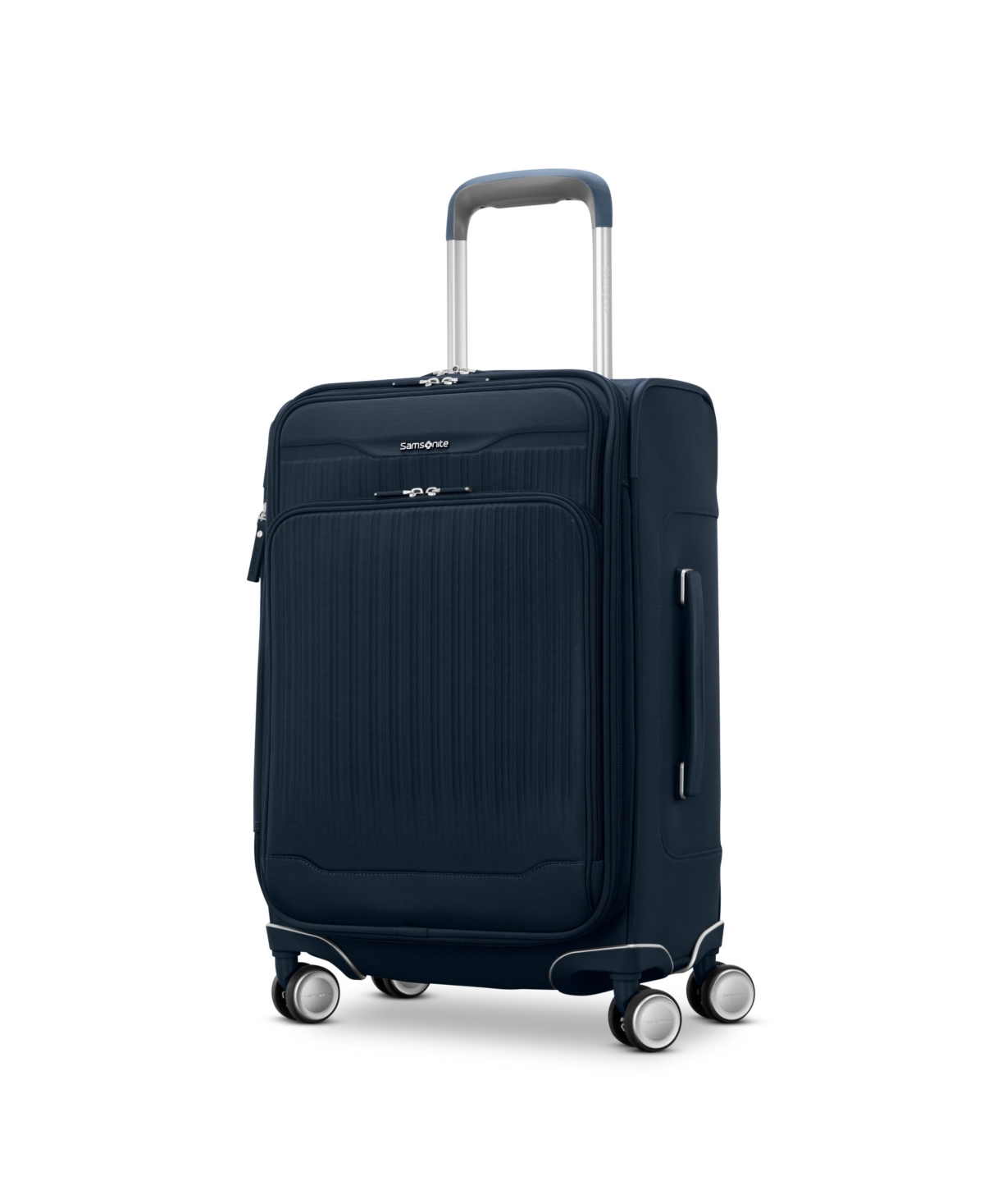 Samsonite Silhouette 18 21" Carry-on Expandable Softside Spinner In Deep Navy