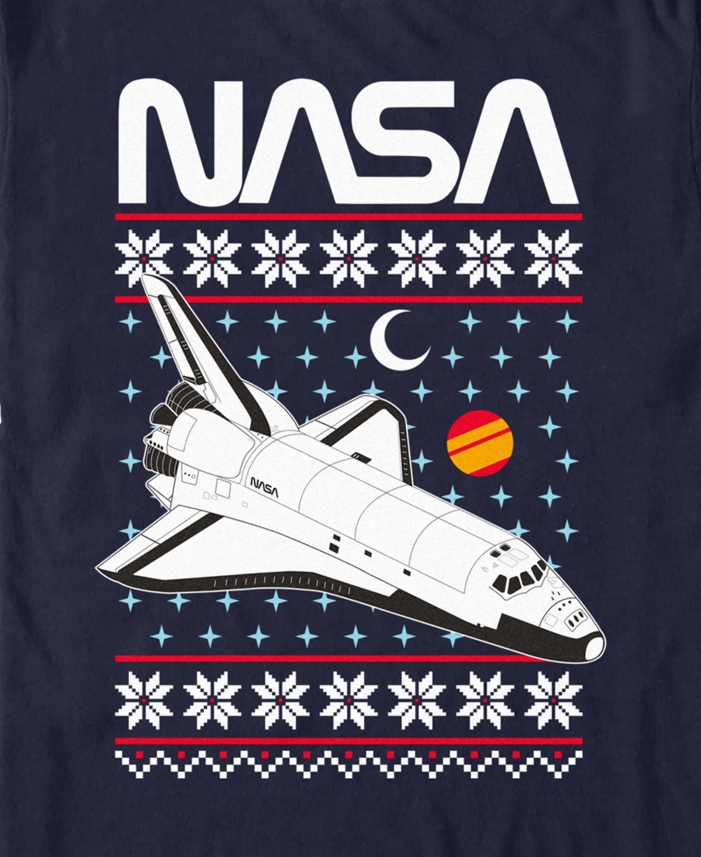Мужская футболка Fifth Sun NASA Shuttle Xmas Short Sleeve — фото 3