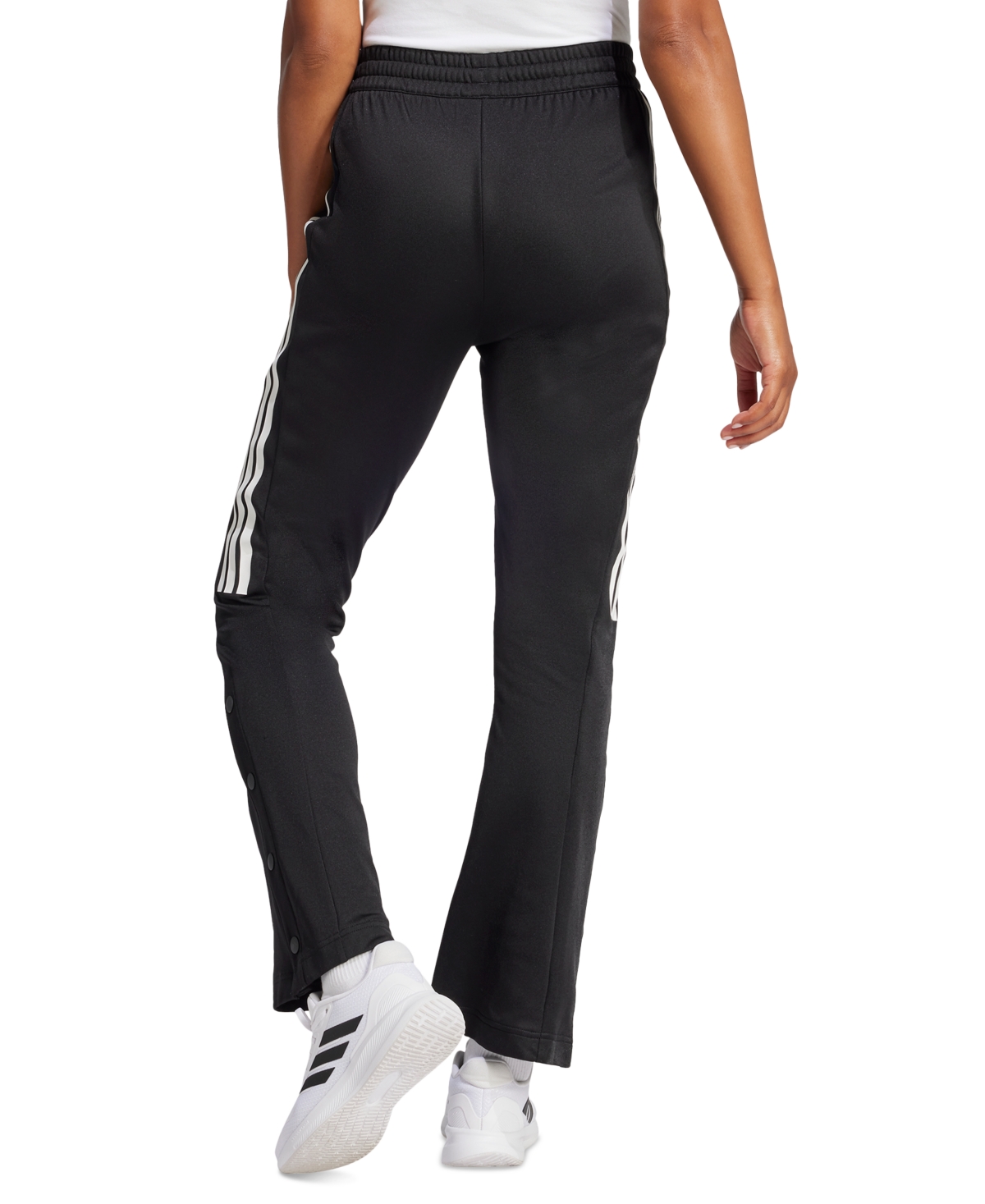 Adidas Originals Adidas Iconic 3-stripes Flared Sweatpants In Black