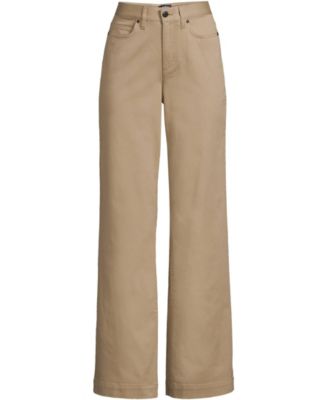 Women's High Rise 5 Pocket Wide Leg Chino Pants