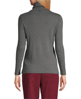 Women's Supima Cotton Fitted Long Sleeve Turtleneck