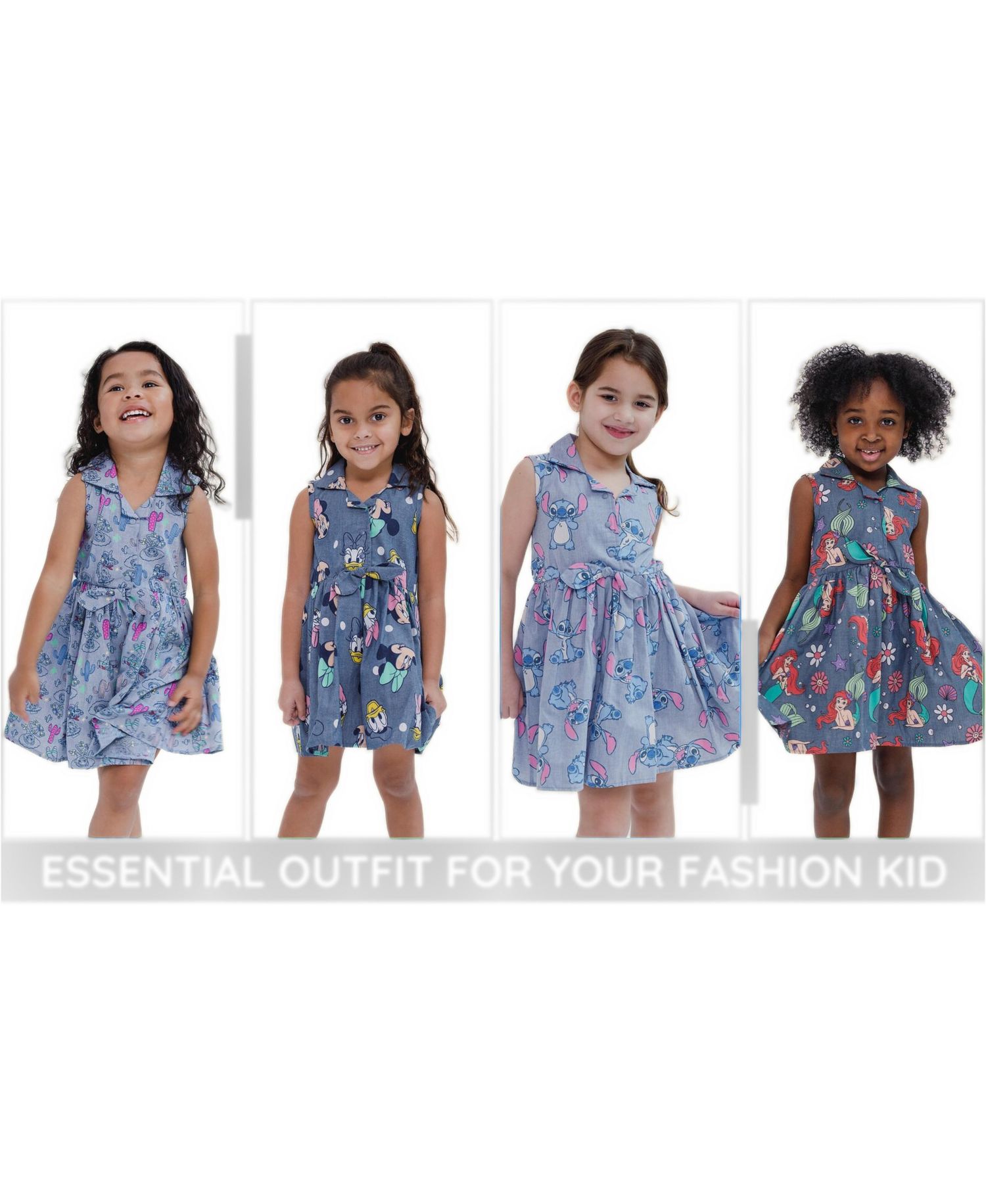 Toddler Girls 2T-5T Chambray Skater Dress