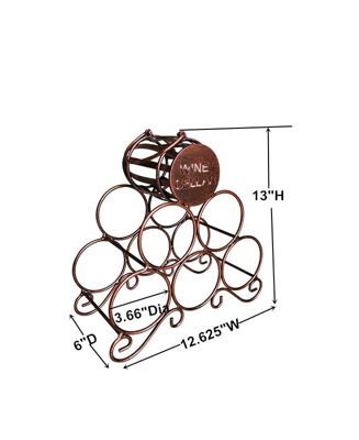 Countertop Tabletop Wine Rack, Wine Bottle Storage Holder for Home Kitchen & Bar