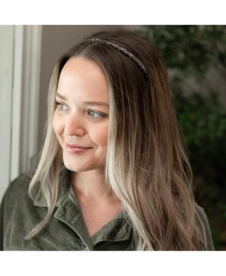 Thin All that Glitters Headband - Black