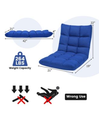 14-Position Adjustable Folding Lazy Gaming Sofa