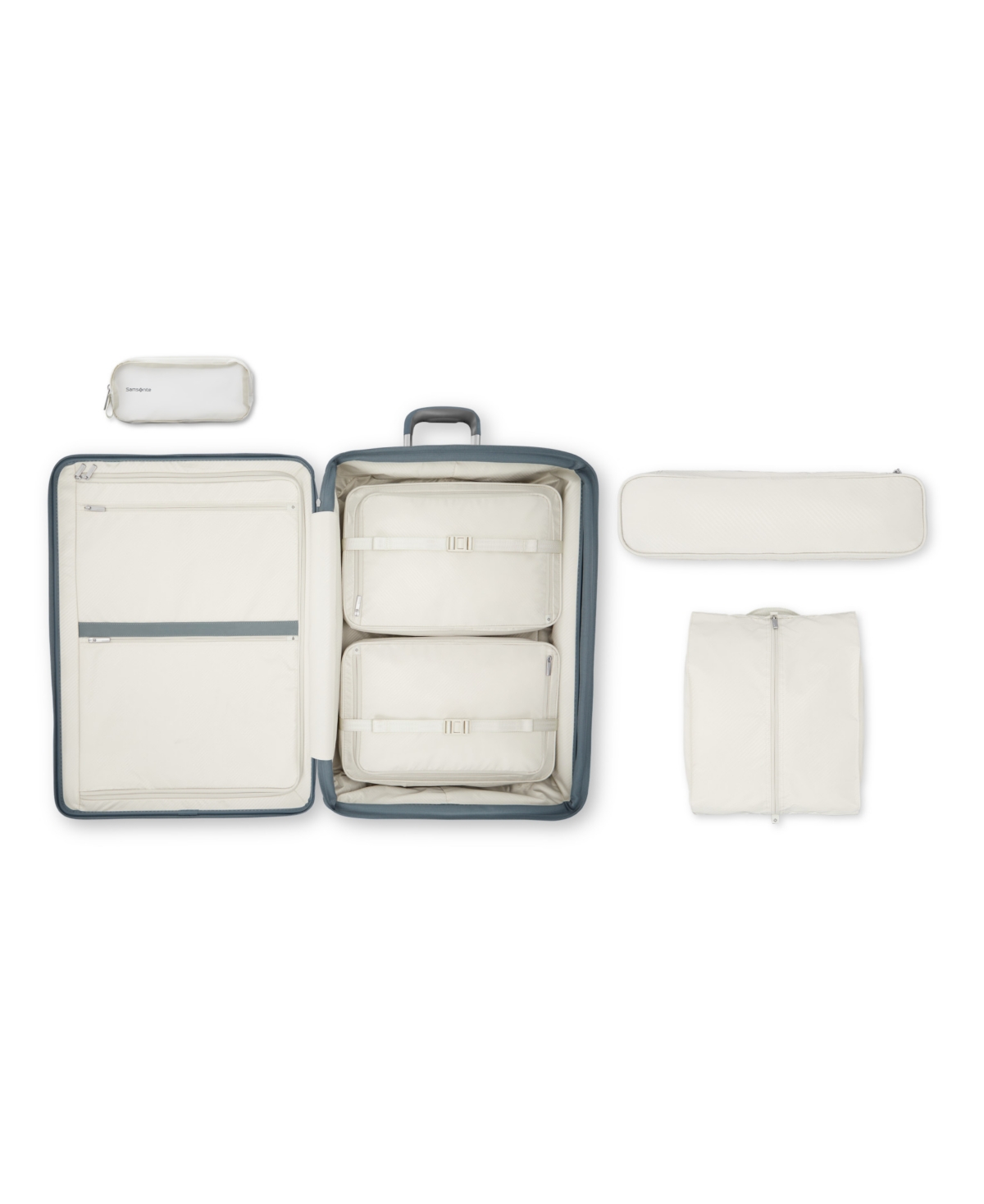 Samsonite Silhouette 18 28" Large Expandable Hardside Spinner In Slate Blue
