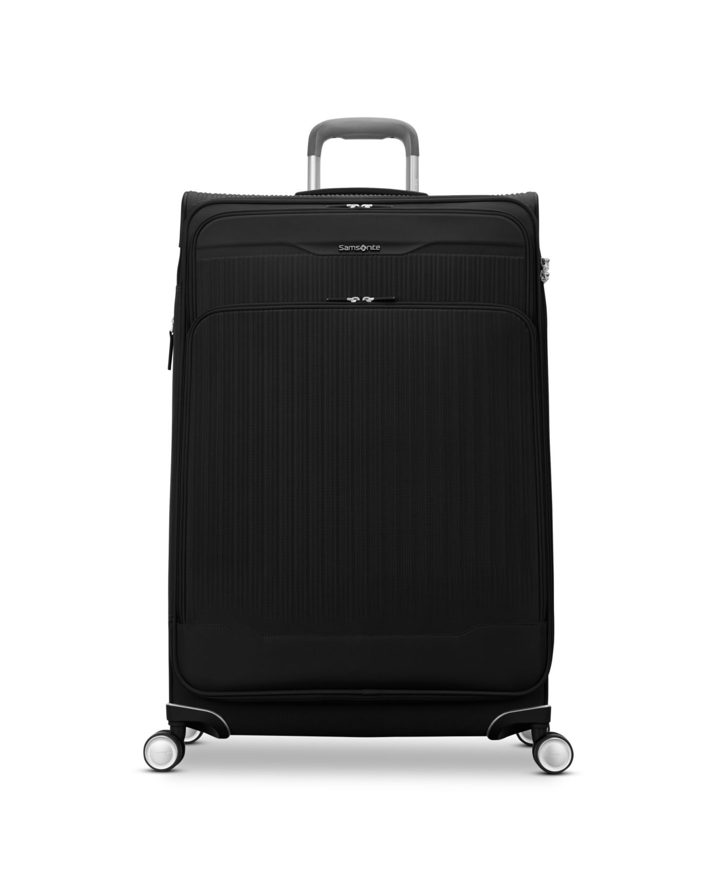Чемодан Samsonite Silhouette 18 Expandable Large Softside Check-in Spinner, цвет: Чёрный — фото 2