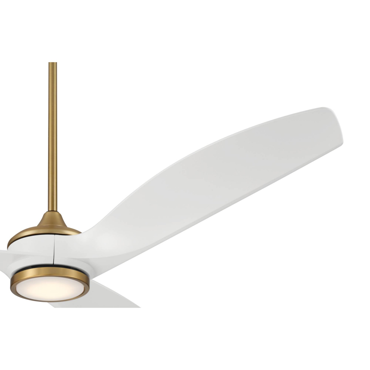 Casa Vieja La Jolla Surf Soft Brass Led Ceiling Fan with Remote