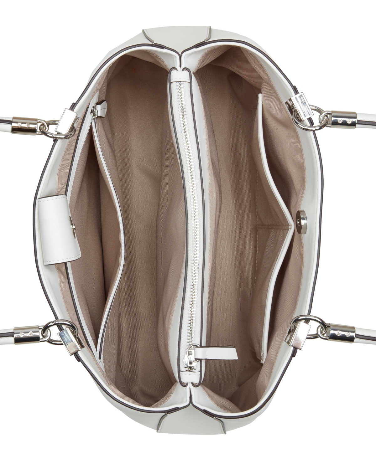 Shop Nine West Donella Carryall Medium Shoulder Bag In Optic White