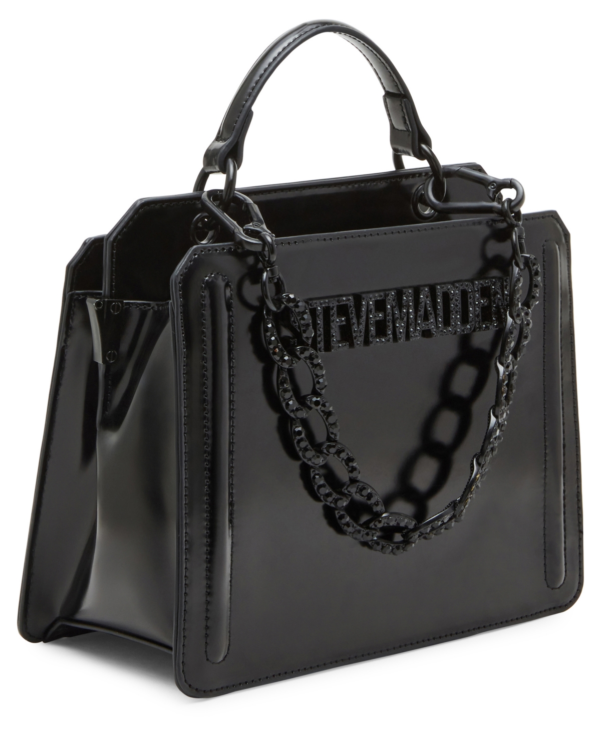 Steve Madden Evelyn Small Satchel Bag In Black