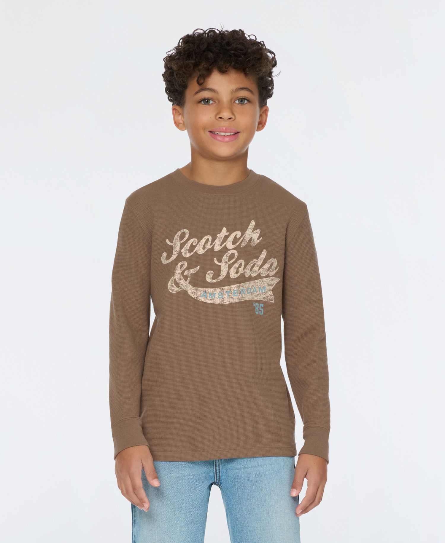 Big Boys Long Sleeve Thermal Graphic Tee
