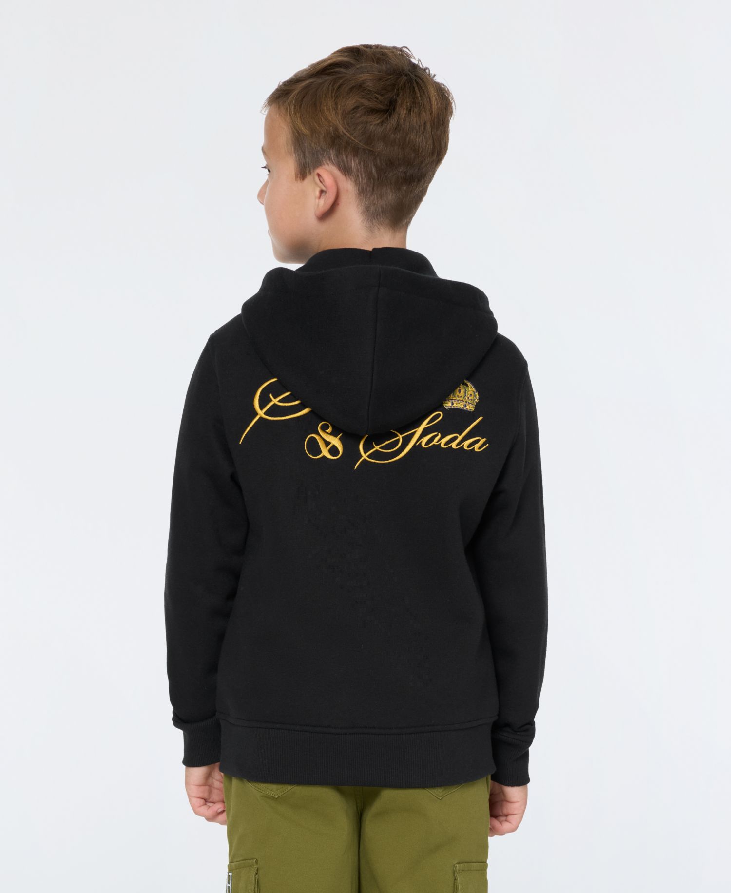 Big Boys Graphic Fleece Zip Up Hoodie