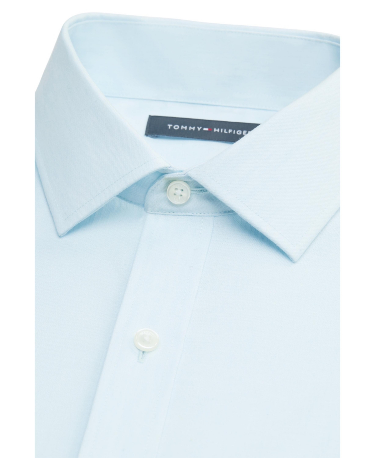 Tommy Hilfiger Mens Regular Fit Dress Shirt In Aqua