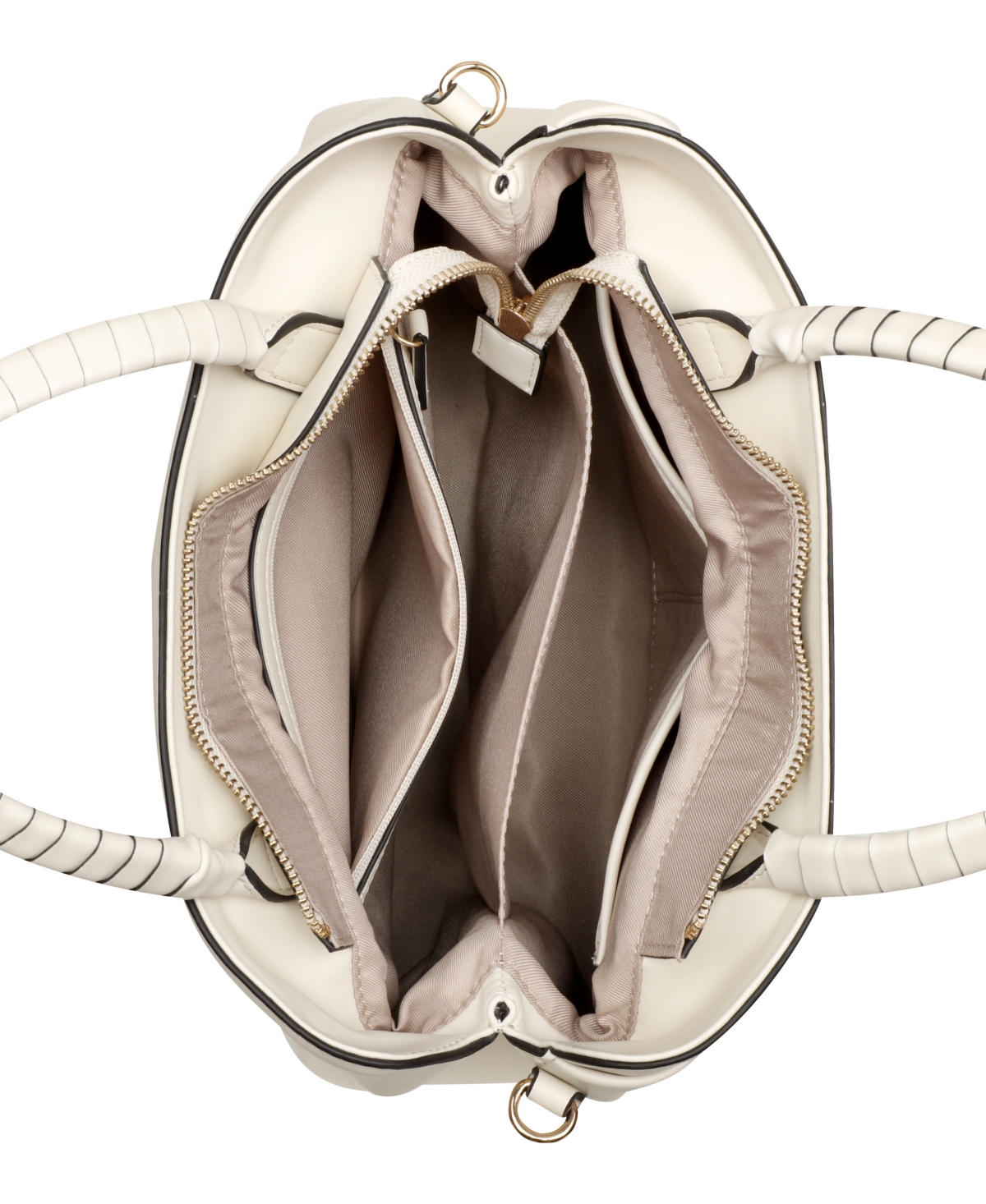 Nine West Erina Removable Strap Satchel Bag In Chic Cream