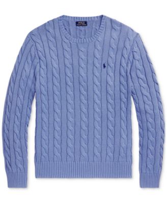 Men's Cable-Knit Cotton Sweater