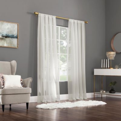 Mallory Sheer Voile Rod Pocket Curtain Panel