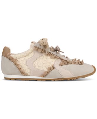 Nash Lace-Up Ruffle Lace Sneakers