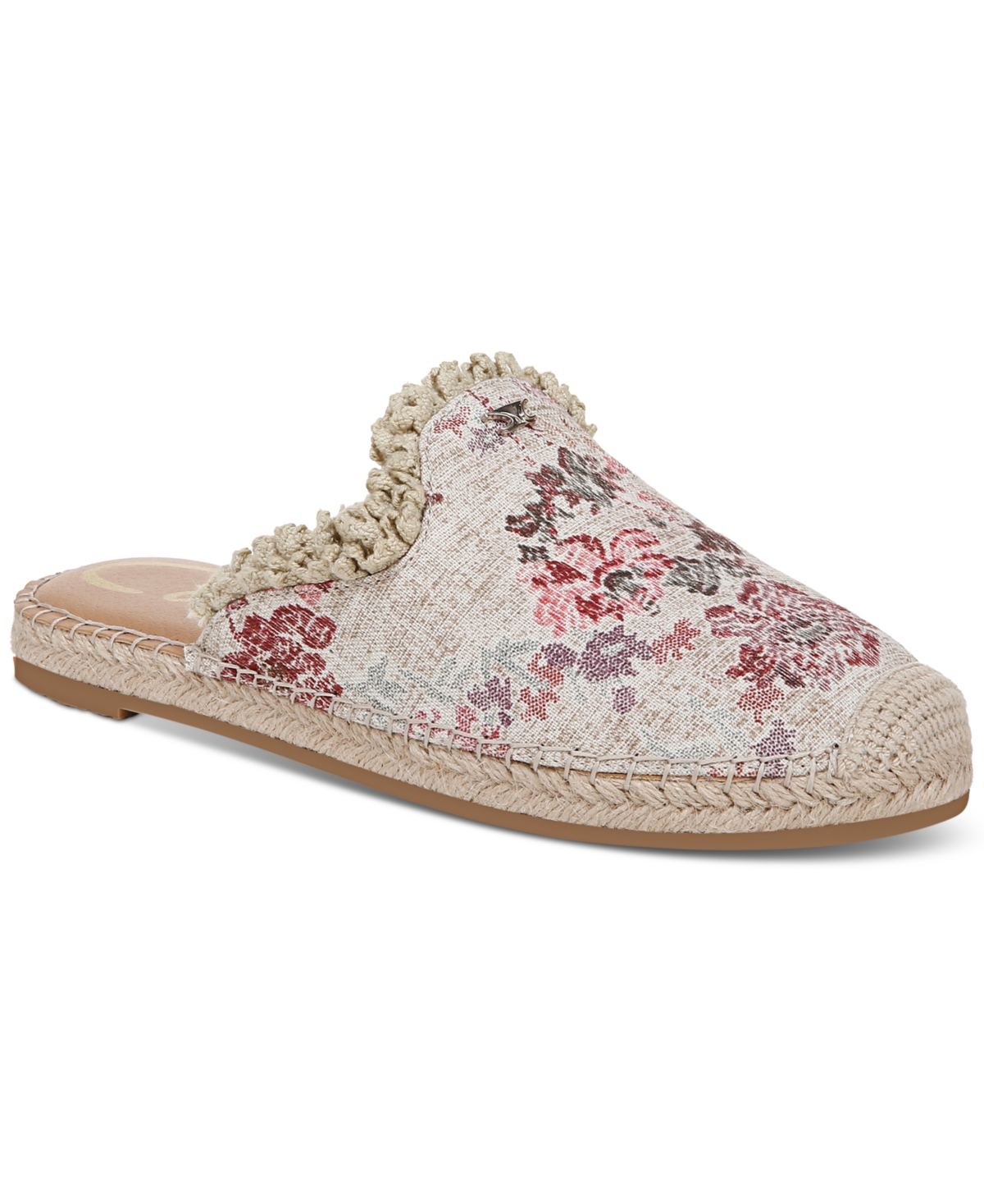 Circus Ny By Sam Edelman Mallory Ruffle Mule Slides In Natural Blush Multi