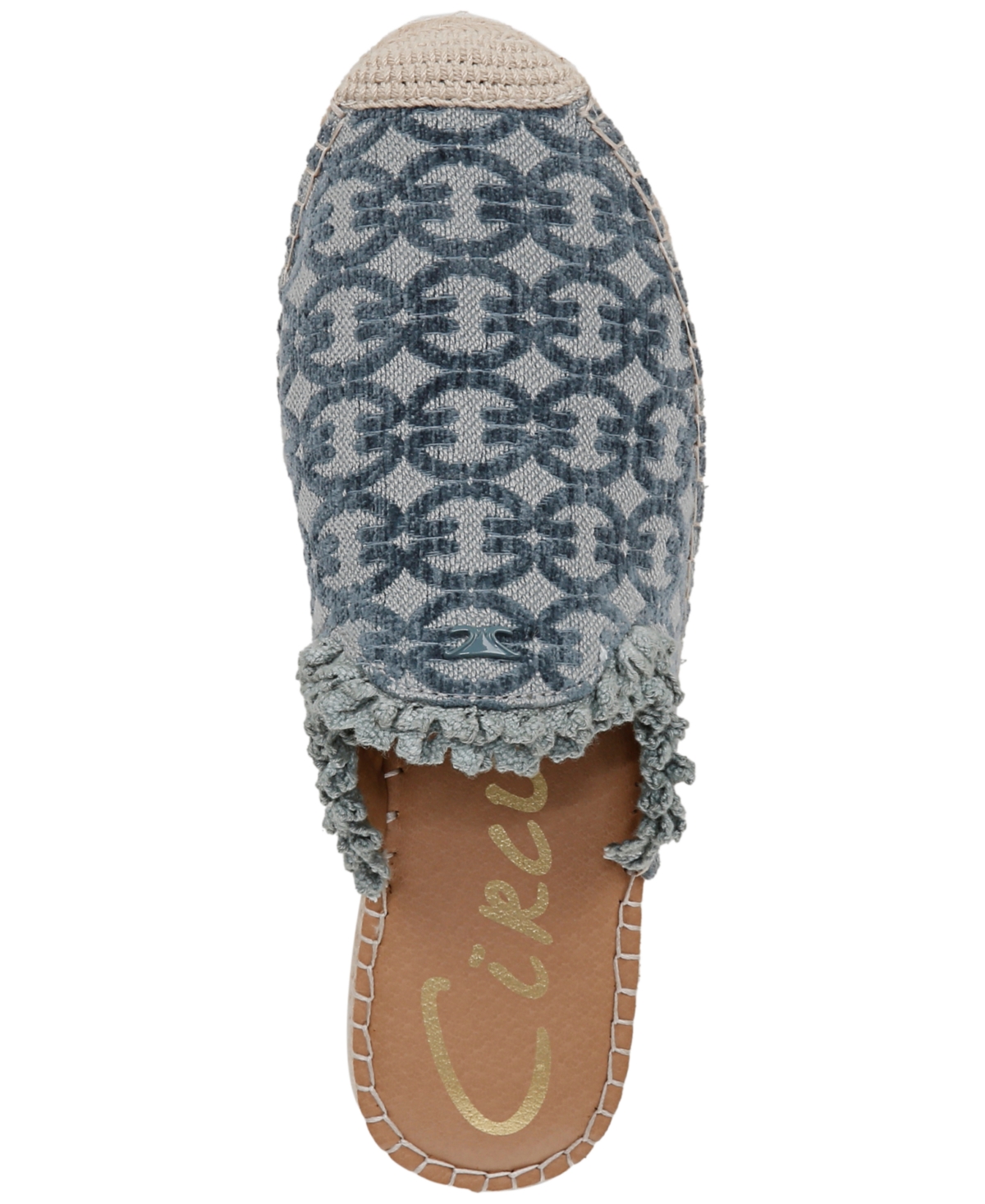 Circus Ny By Sam Edelman Mallory Ruffle Mule Slides In Tide Teal Logo