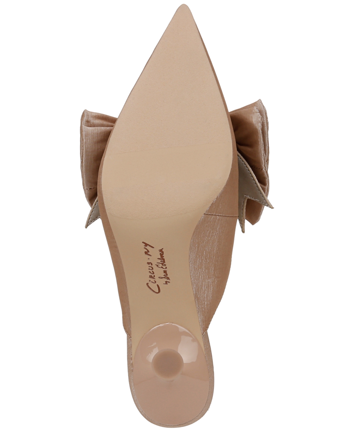 Shop Circus Ny By Sam Edelman Fiona Mid-heel Bow Pumps In Champaign Metallic