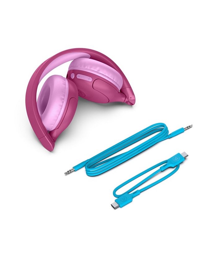 Color Pink JLab JBuddies Pop Wireless Kids Headphones - Pink