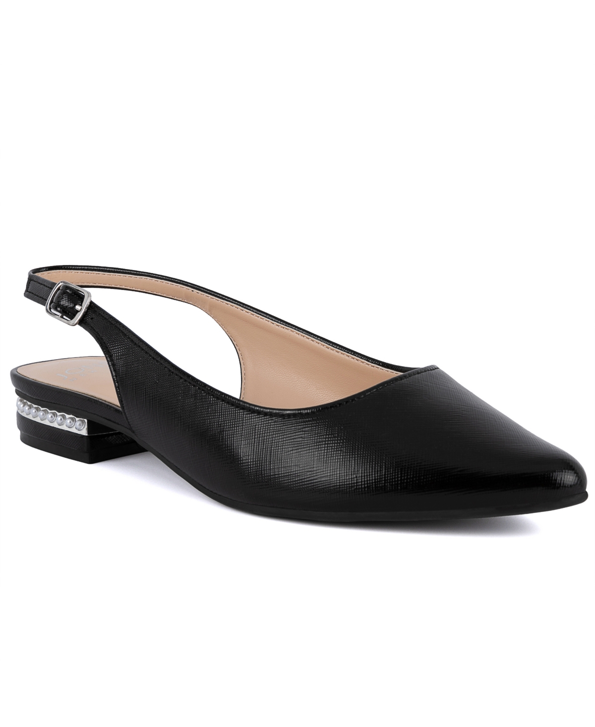 Jones New York Women's Quilsa Pointed Toe Slingback Flats In Black