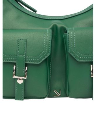 Assembled Faux Leather Crossbody Bag