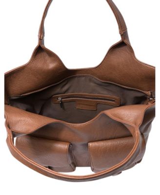 Royale Faux Leather Tote Bag