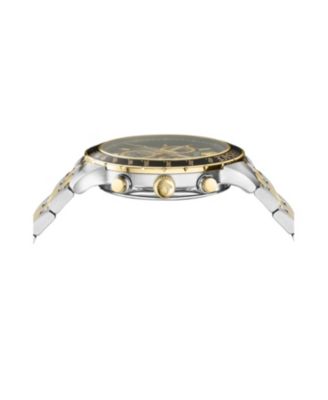 Men's Sport Chrono Two-Tone Stainless Steel Bracelet Watch, 44mm