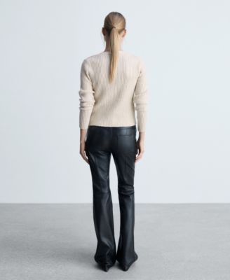 Women's Metallic Buttons Knitted Cardigan