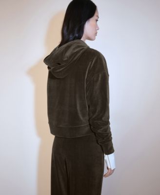 Women's Corduroy Hooded Sweatshirt