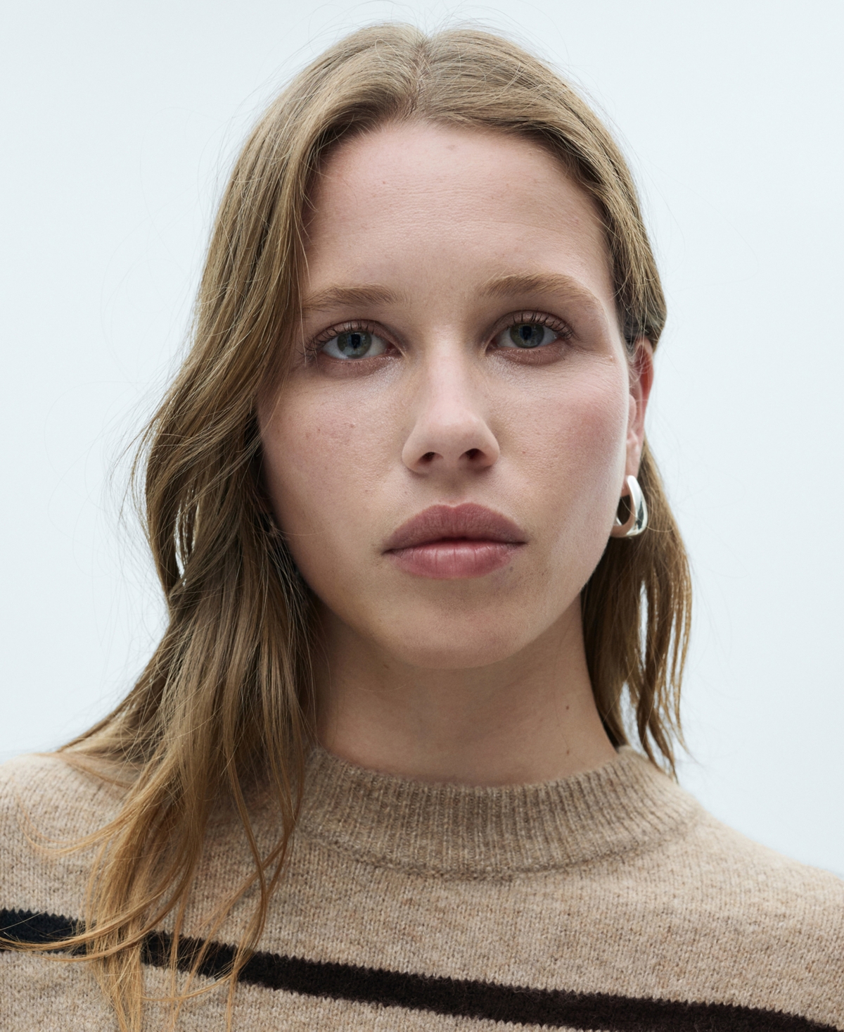 Mango Women's Knit Striped Sweater