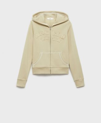 Women's Embroidered Message Cotton Sweatshirt