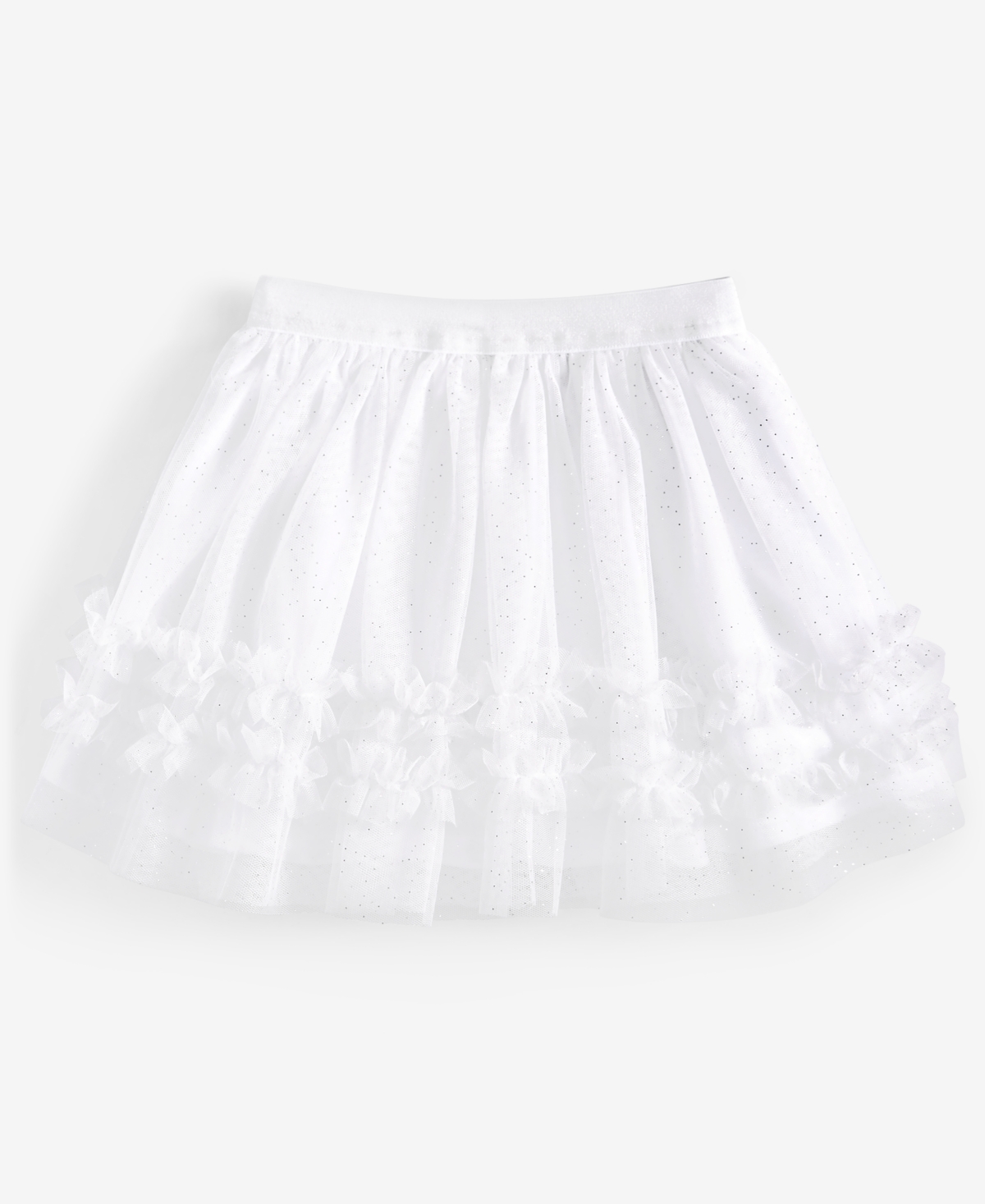 Epic Threads Toddler Girls Glitter Tulle Skirt, Exclusively At Macy's In Bright Whi